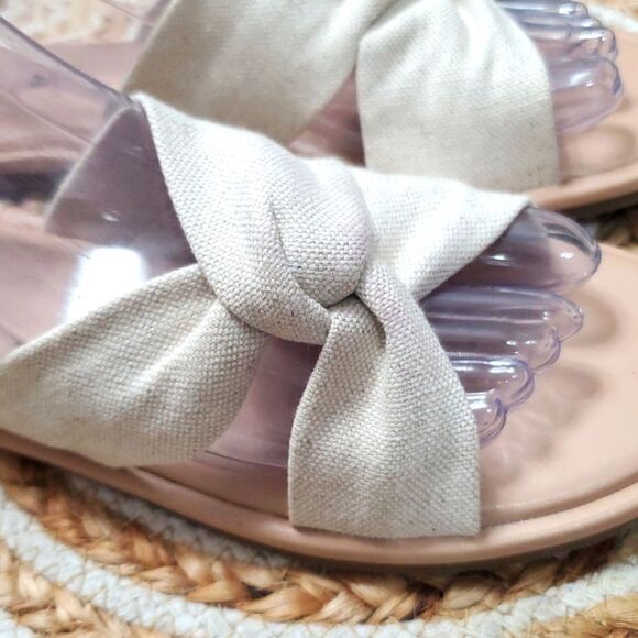 Shade & Shore Womans Cream Twist Flats, SIZE 7 - Picture 5 of 7